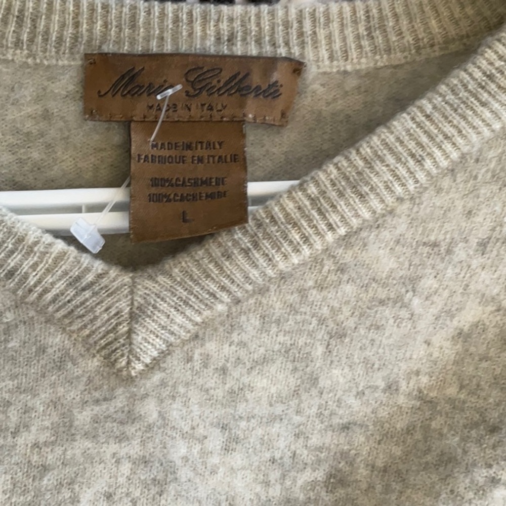 Cashmere Made In Italy Sweater Grey L Pilled